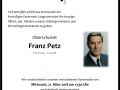 Parte PETZ Franz