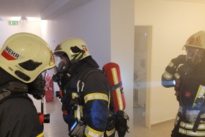 Gesamtübung in Gewerbebetrieb