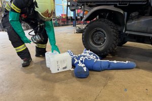 Gesamtübung in Gewerbebetrieb